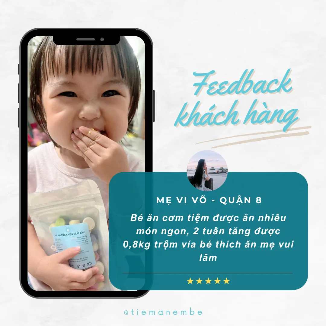 Feedback minh họa — Mẹ bé Mây